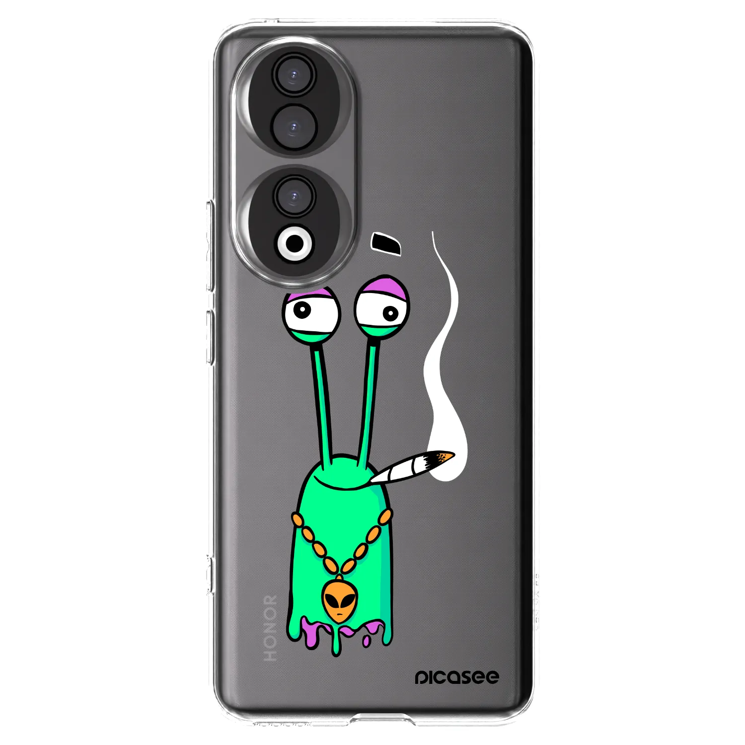 Picasee silikónový prehľadný obal pre Honor 90 5G - Earth - Sám doma