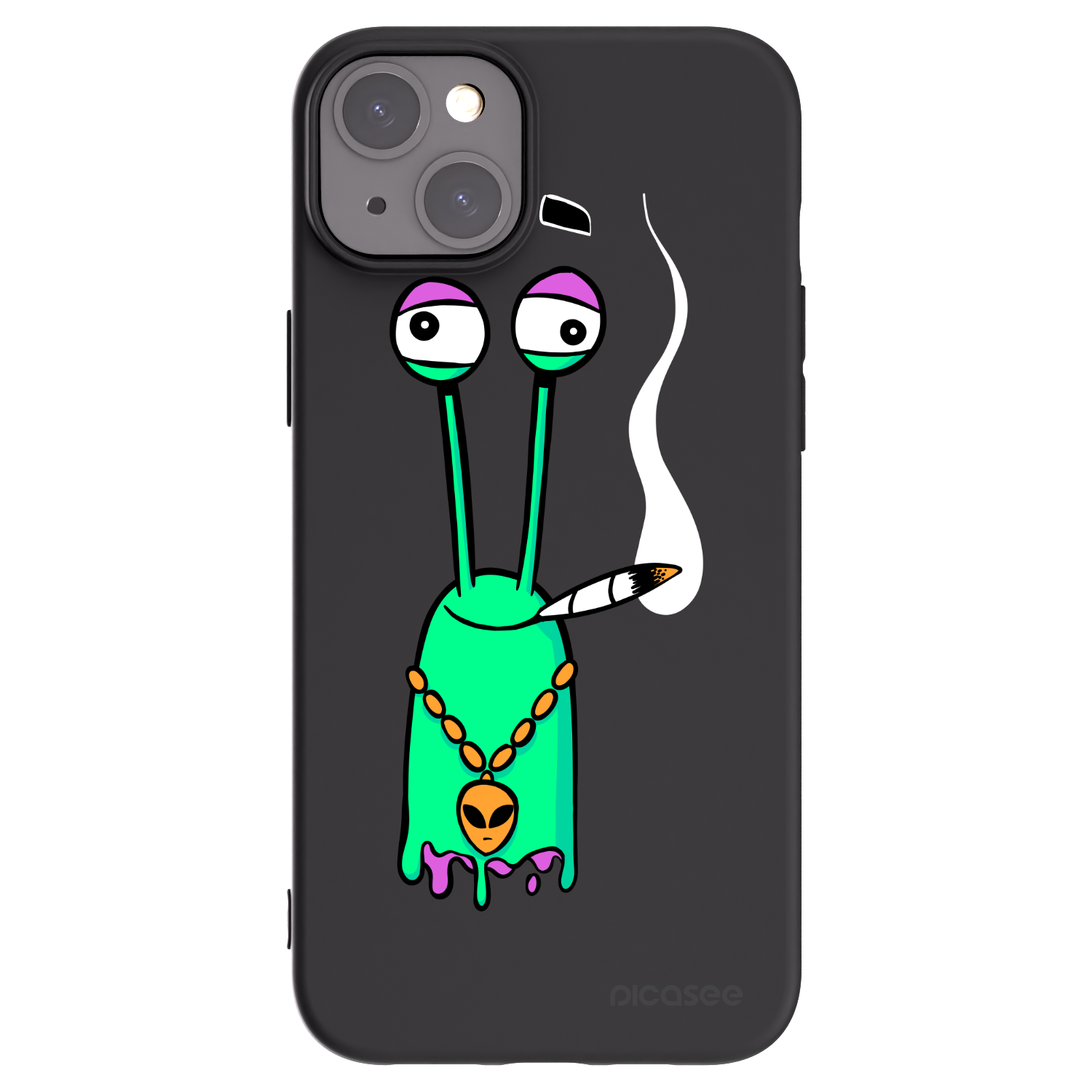 Picasee silikónový čierny obal pre Apple iPhone 15 Plus - Earth - Sám doma