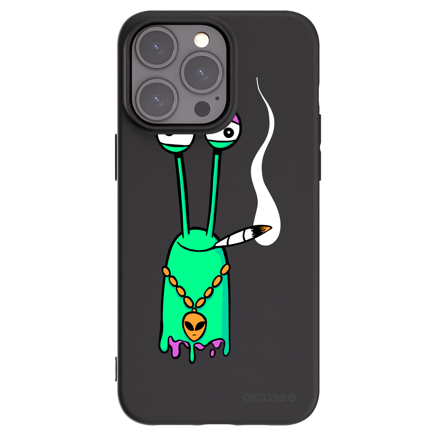 Picasee silikónový čierny obal pre Apple iPhone 15 Pro Max - Earth - Sám doma