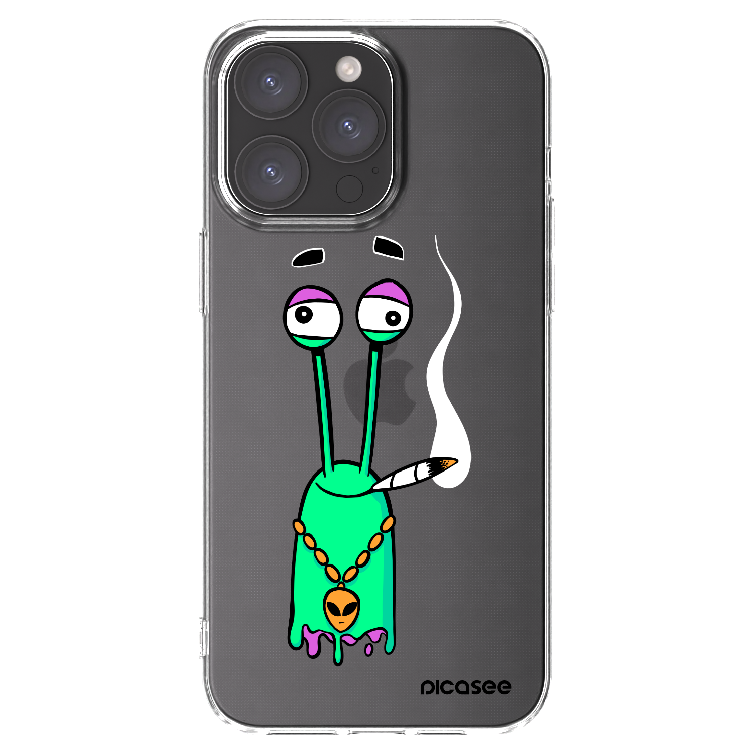 Picasee silikónový prehľadný obal pre Apple iPhone 15 Pro Max - Earth - Sám doma