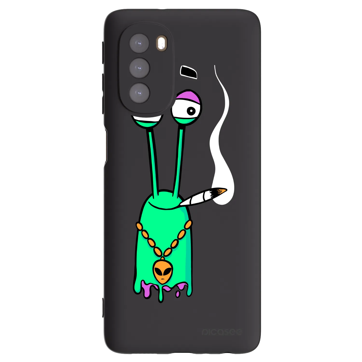 Picasee silikónový čierny obal pre Motorola Moto G51 - Earth - Sám doma