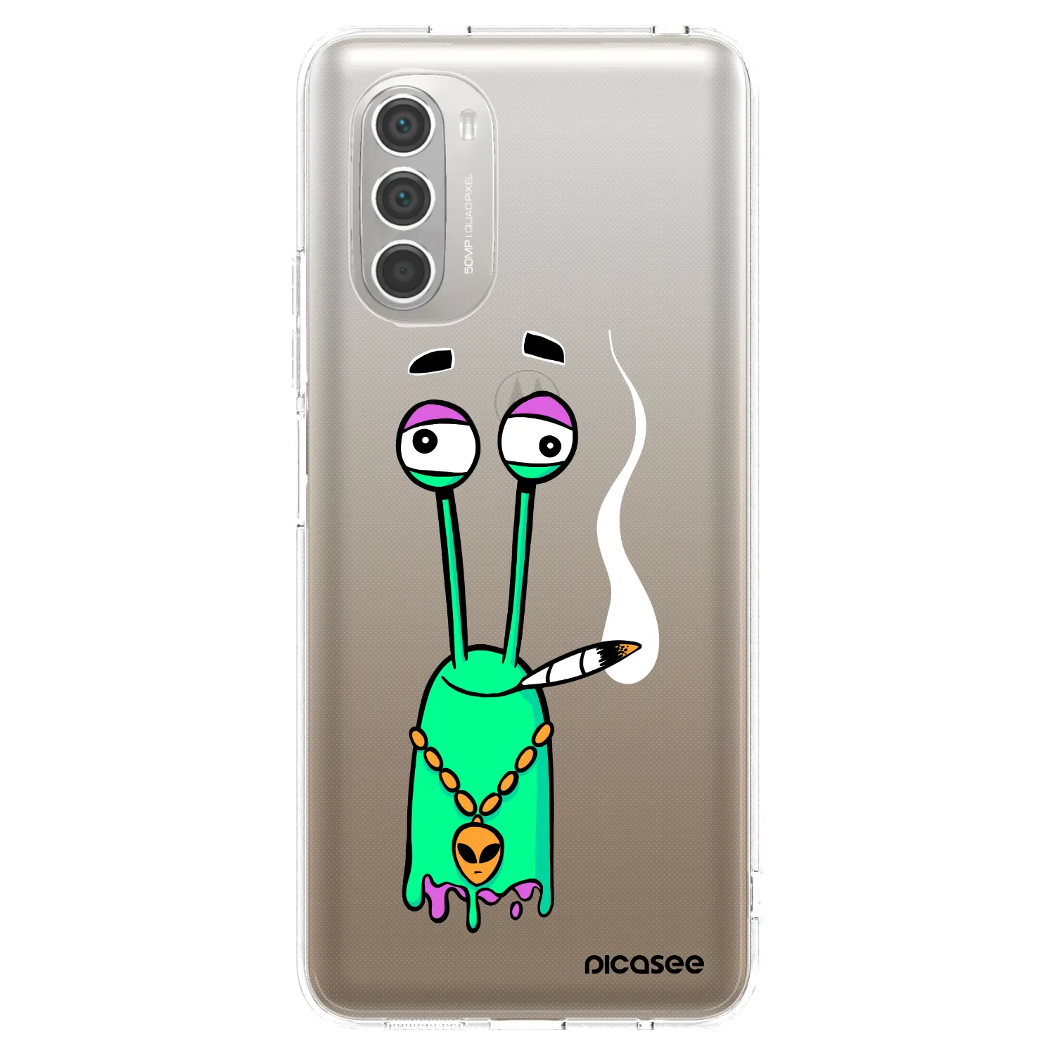 Picasee silikónový prehľadný obal pre Motorola Moto G51 - Earth - Sám doma