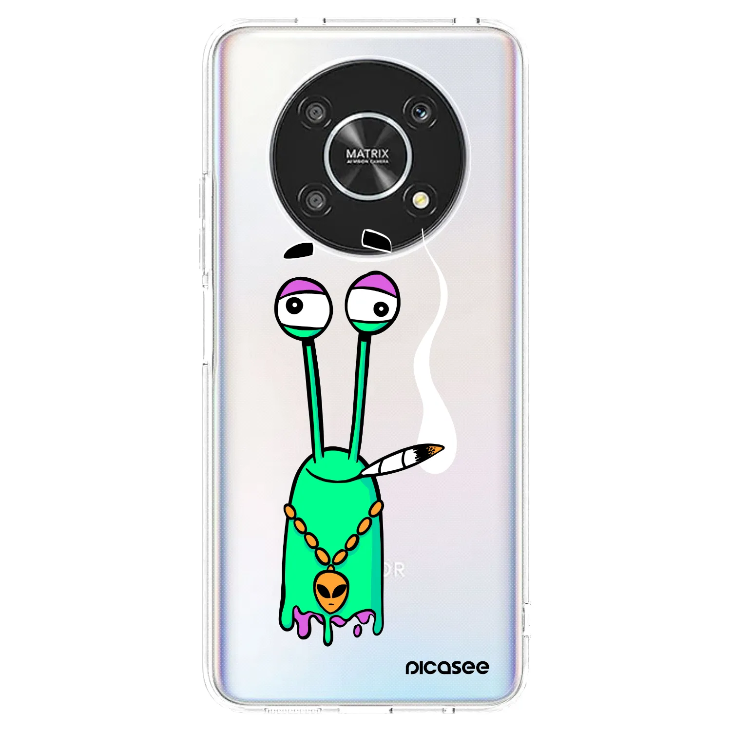 Picasee silikónový prehľadný obal pre Honor Magic4 Lite 5G - Earth - Sám doma