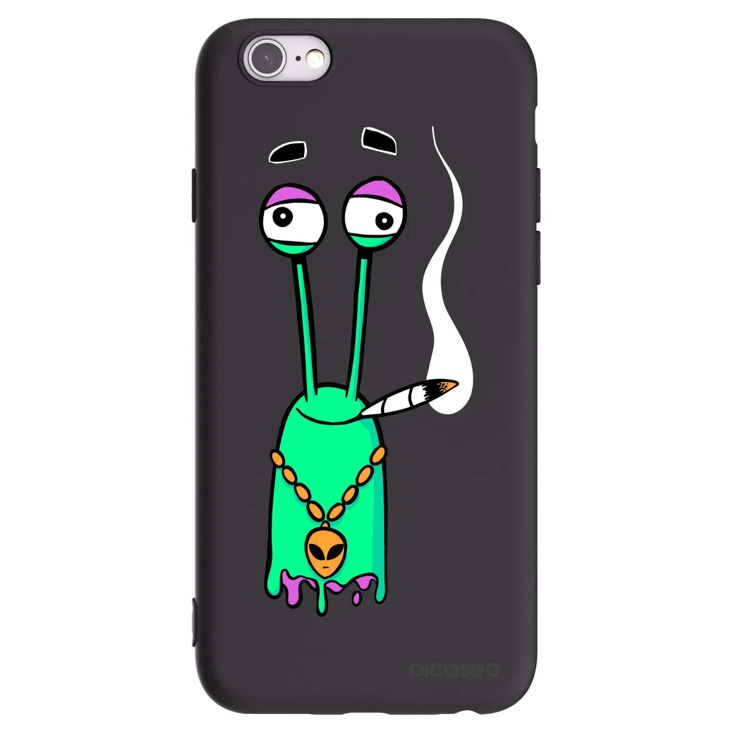 Picasee silikónový čierny obal pre Apple iPhone 6/6S - Earth - Sám doma