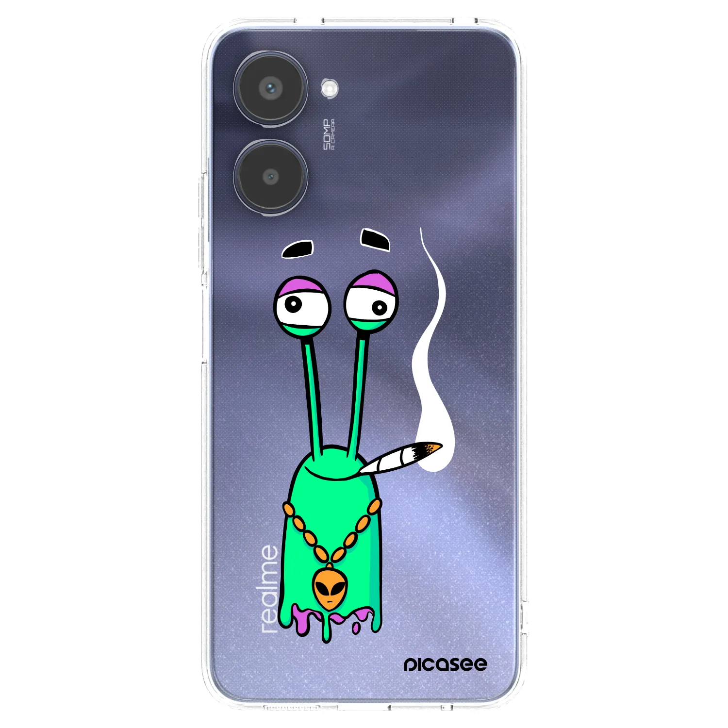 Picasee silikónový prehľadný obal pre Realme 10 4G - Earth - Sám doma