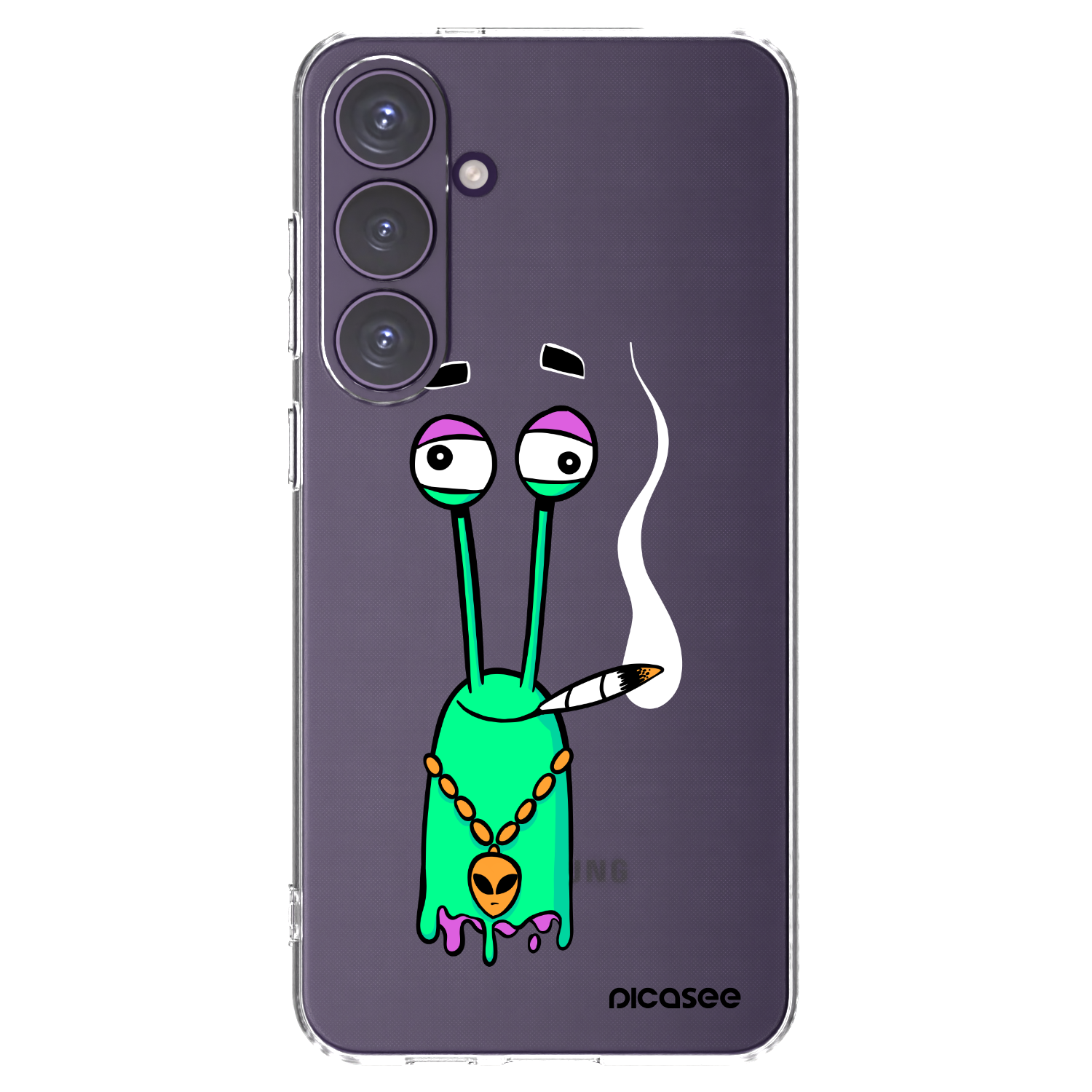 Picasee silikónový prehľadný obal pre Samsung Galaxy S24+ S926B 5G - Earth - Sám doma