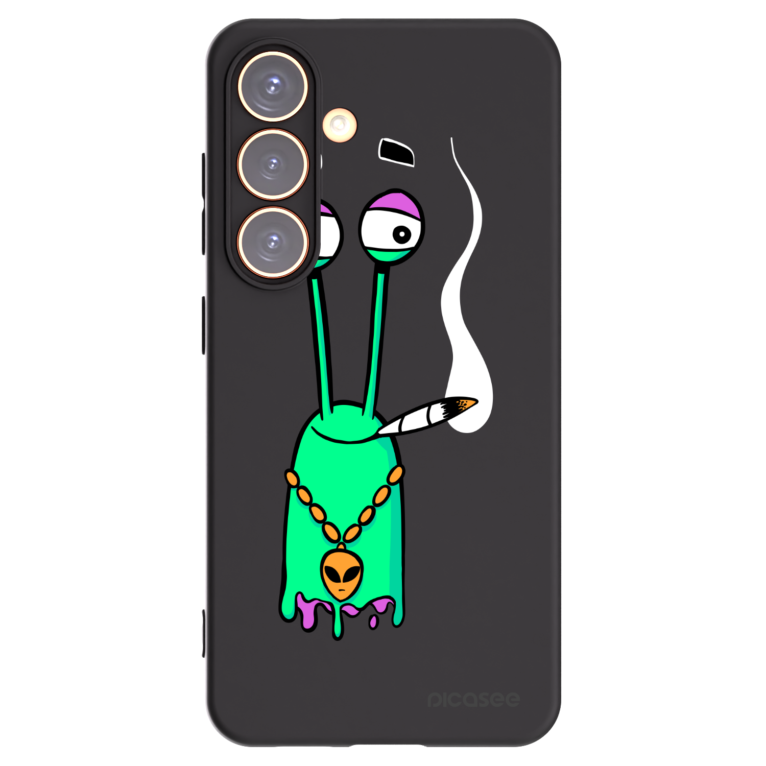 Picasee silikónový čierny obal pre Samsung Galaxy S24 S921B 5G - Earth - Sám doma