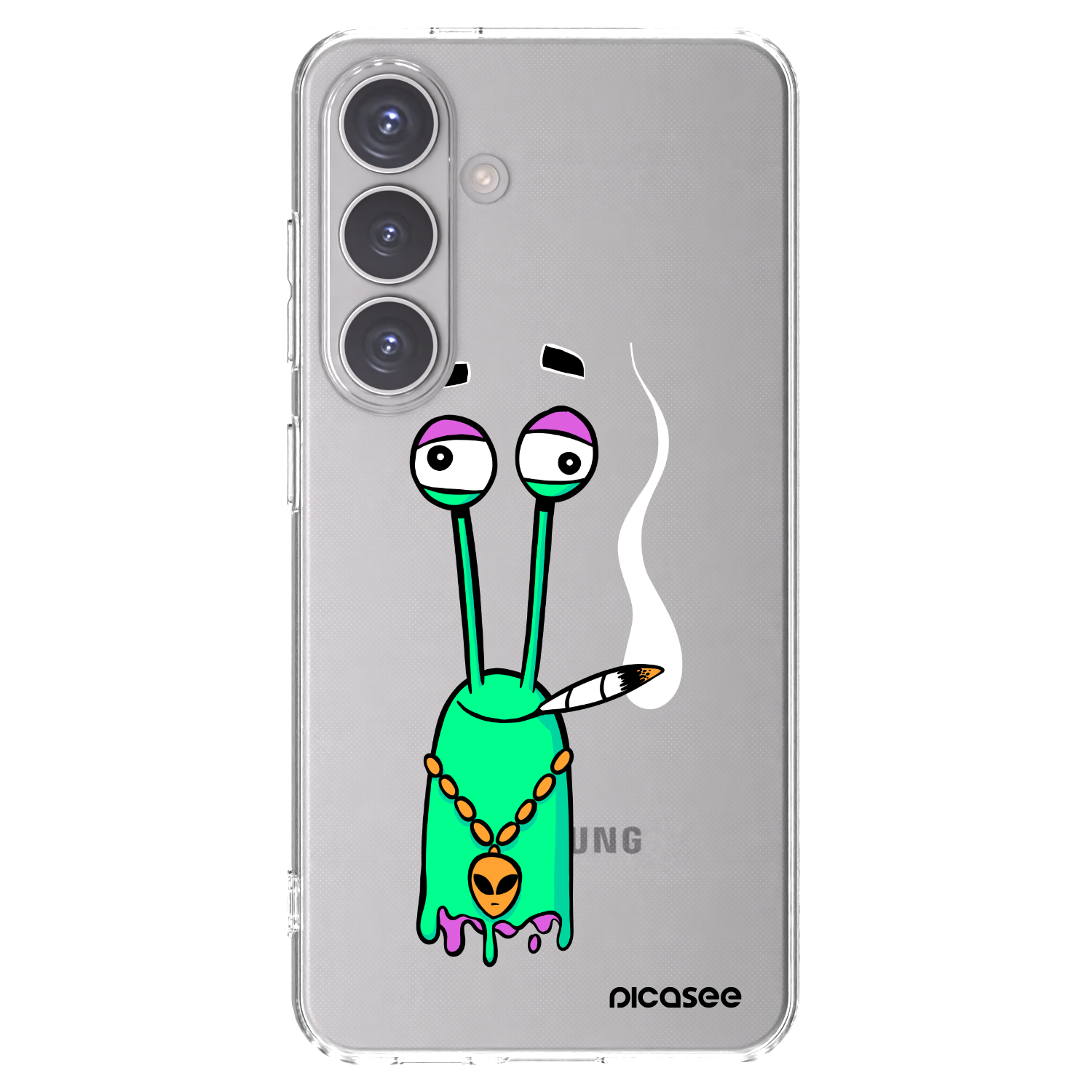 Picasee silikónový prehľadný obal pre Samsung Galaxy S24 S921B 5G - Earth - Sám doma
