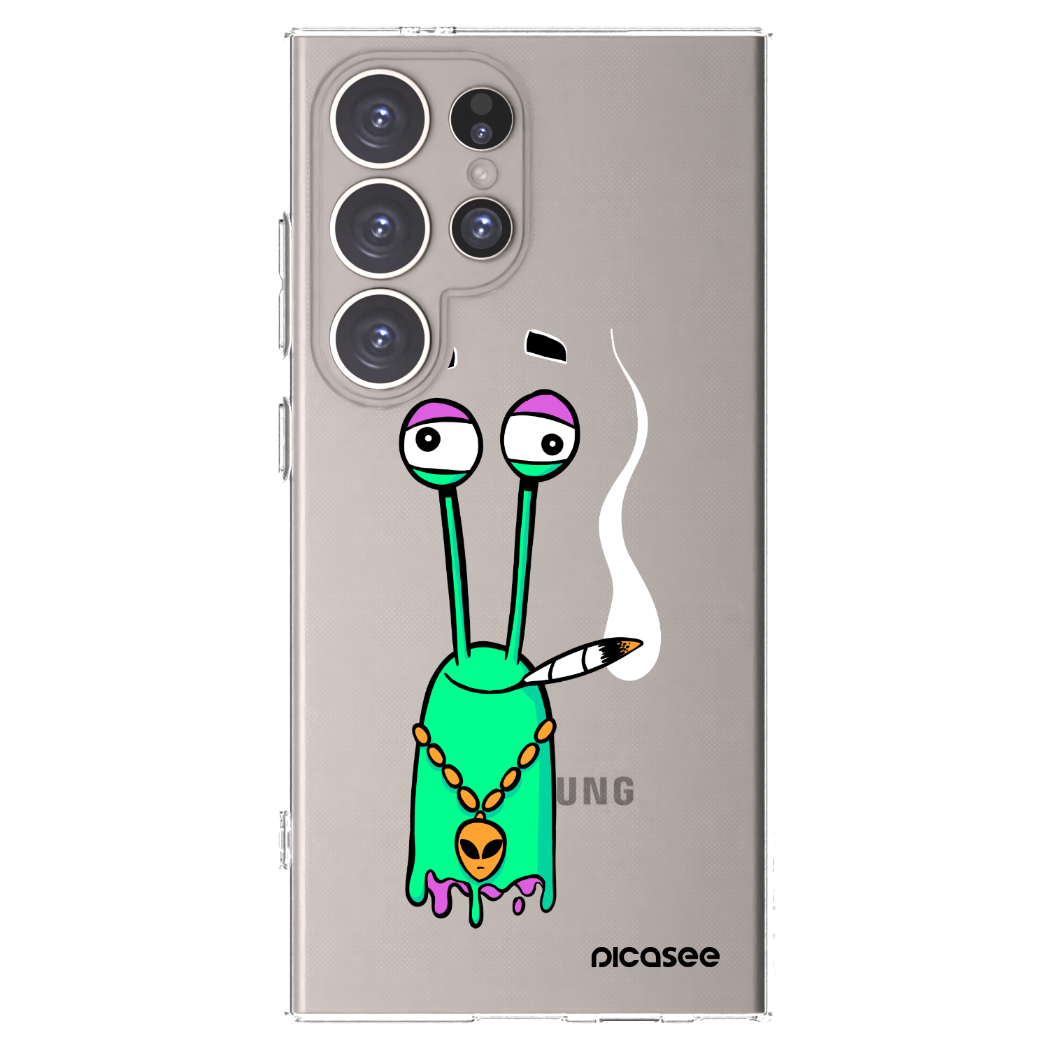 Picasee silikónový prehľadný obal pre Samsung Galaxy S24 Ultra S928B 5G - Earth - Sám doma