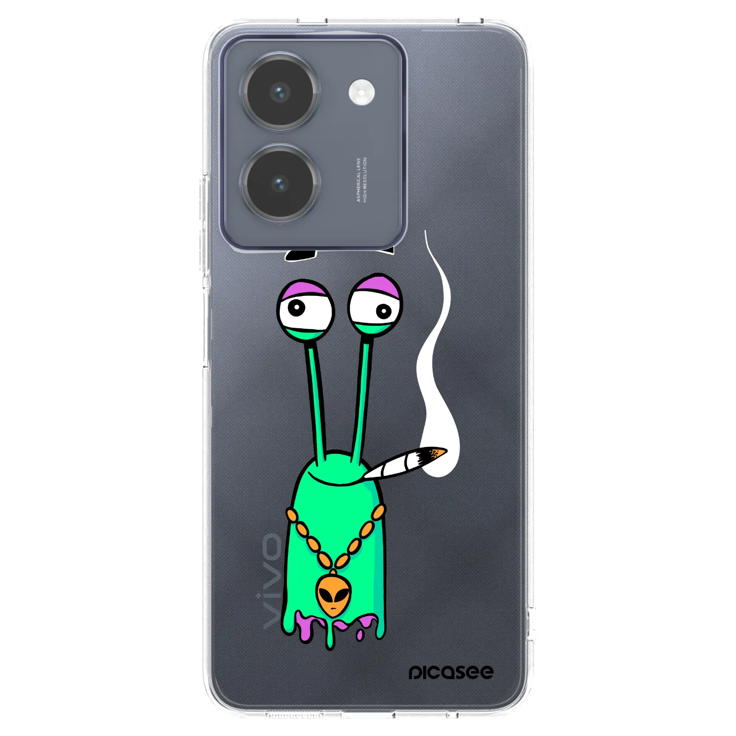 Picasee silikónový prehľadný obal pre Vivo Y36 4G - Earth - Sám doma