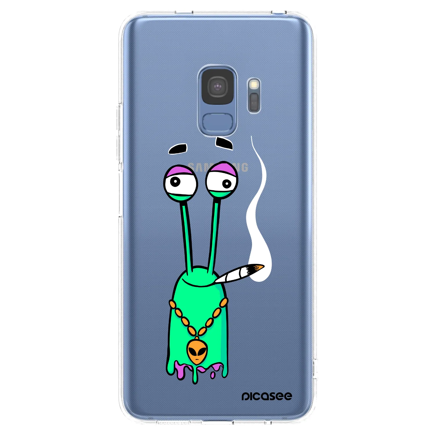 Picasee silikónový prehľadný obal pre Samsung Galaxy S9 G960F - Earth - Sám doma