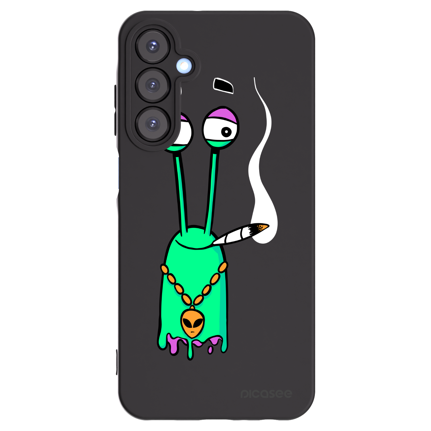 Picasee silikónový čierny obal pre Samsung Galaxy A25 A256B 5G - Earth - Sám doma
