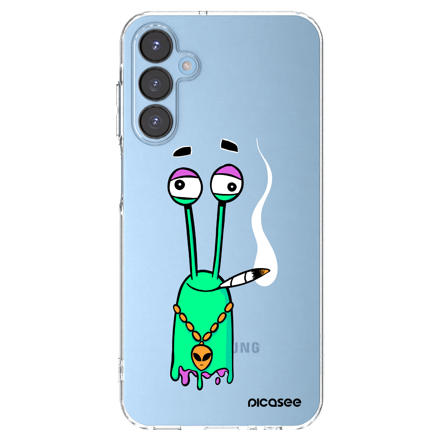 Picasee silikónový prehľadný obal pre Samsung Galaxy A15 A156B 5G - Earth - Sám doma