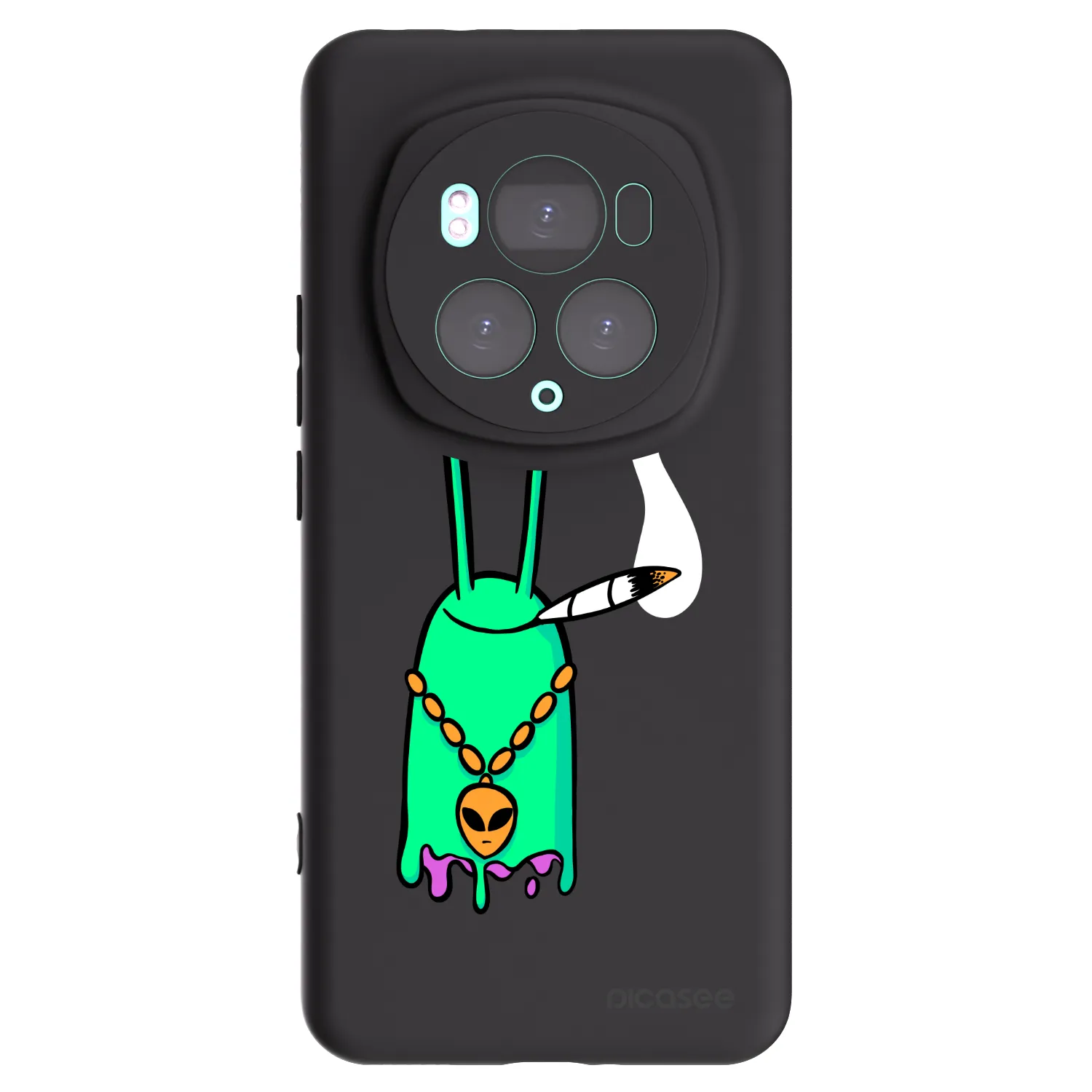 Picasee silikónový čierny obal pre Honor Magic6 Pro - Earth - Sám doma
