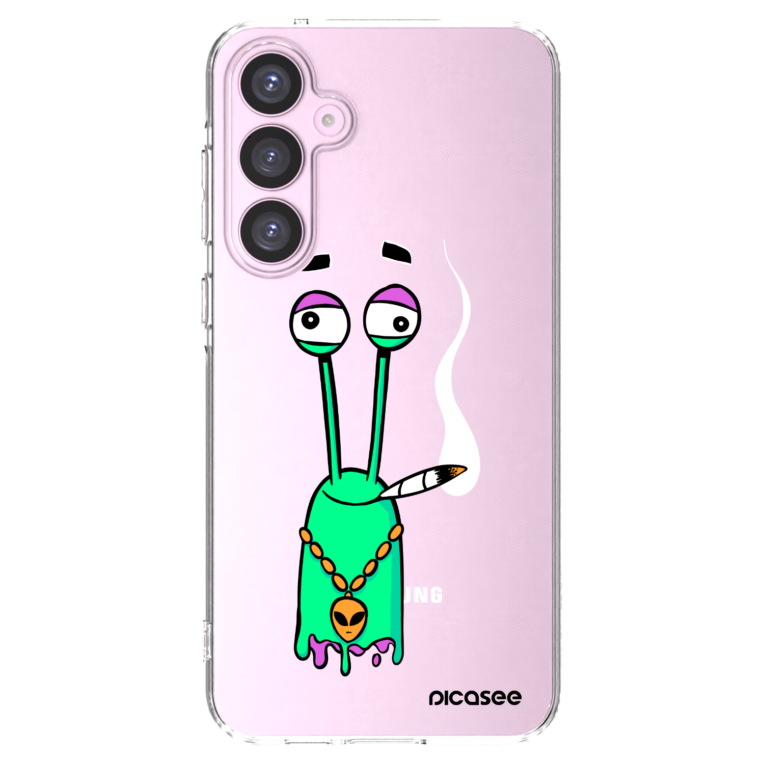 Picasee silikónový prehľadný obal pre Samsung Galaxy A55 5G A556B - Earth - Sám doma