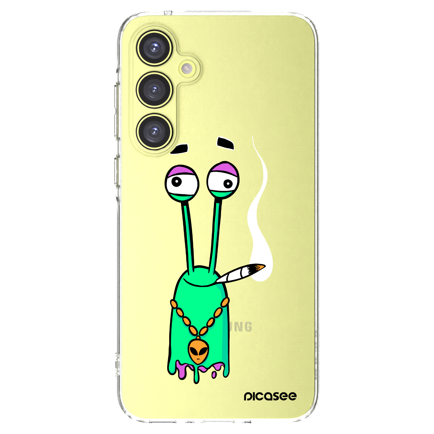 Picasee silikónový prehľadný obal pre Samsung Galaxy A35 5G A356B - Earth - Sám doma