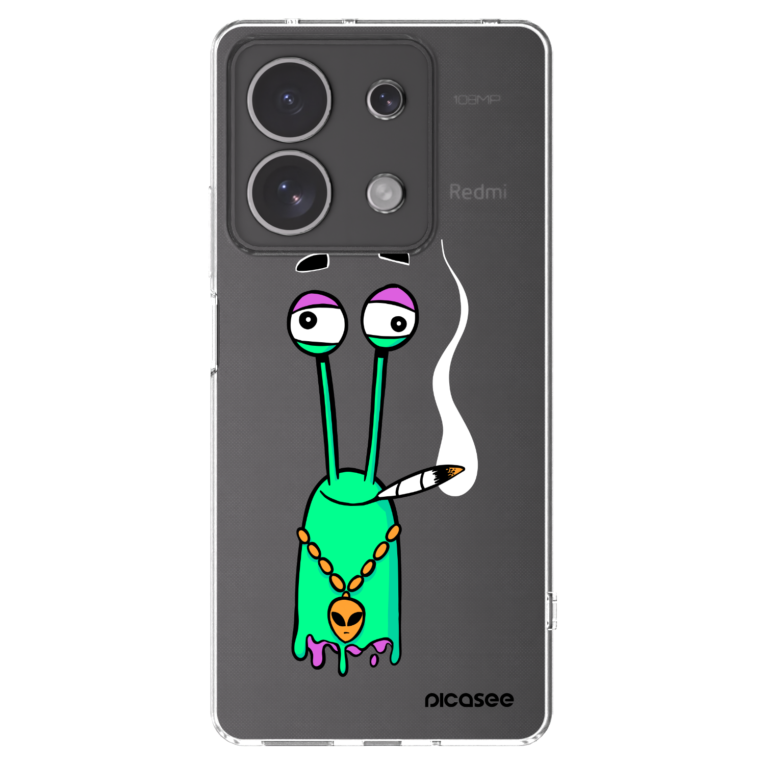 Picasee silikónový prehľadný obal pre Xiaomi Redmi Note 13 4G - Earth - Sám doma