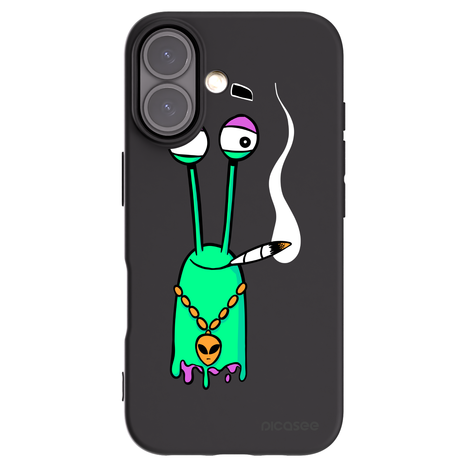 Picasee silikónový čierny obal pre Apple iPhone 16 - Earth - Sám doma