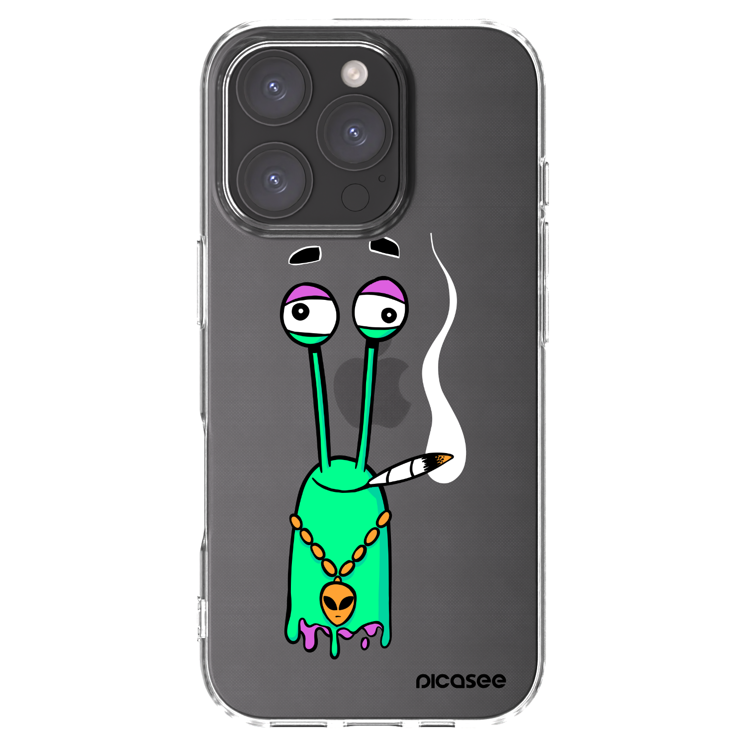 Picasee silikónový prehľadný obal pre Apple iPhone 16 Pro - Earth - Sám doma