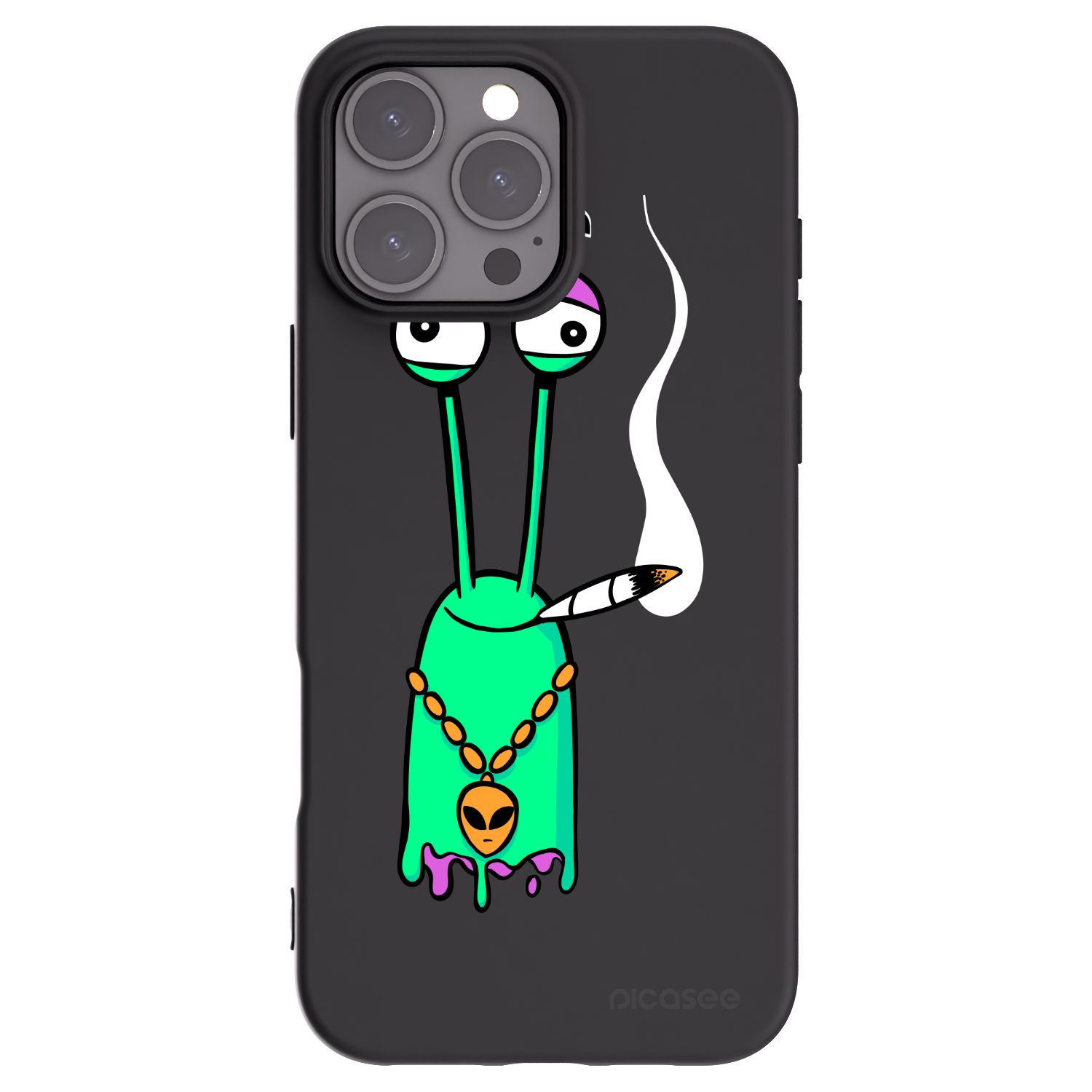 Picasee silikónový čierny obal pre Apple iPhone 16 Pro Max - Earth - Sám doma