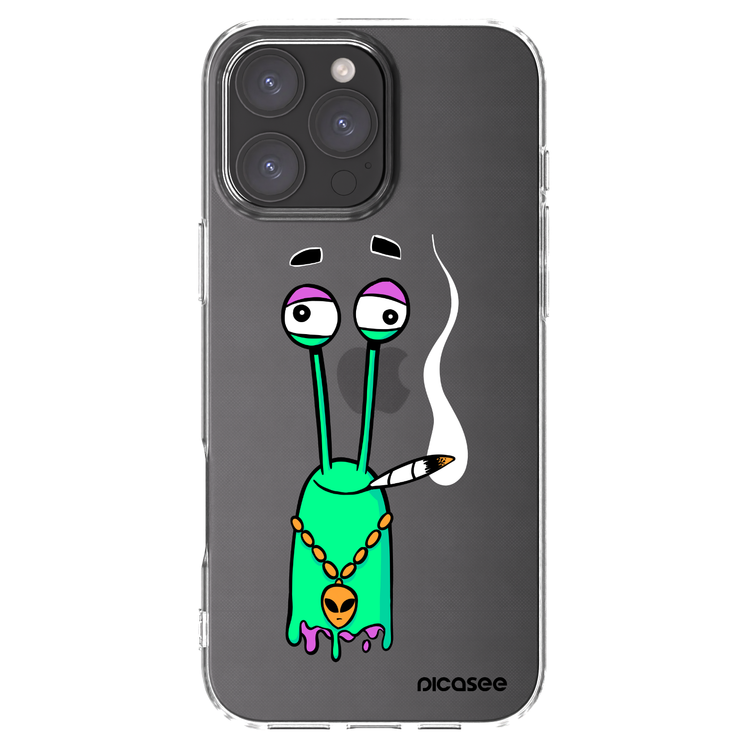 Picasee silikónový prehľadný obal pre Apple iPhone 16 Pro Max - Earth - Sám doma