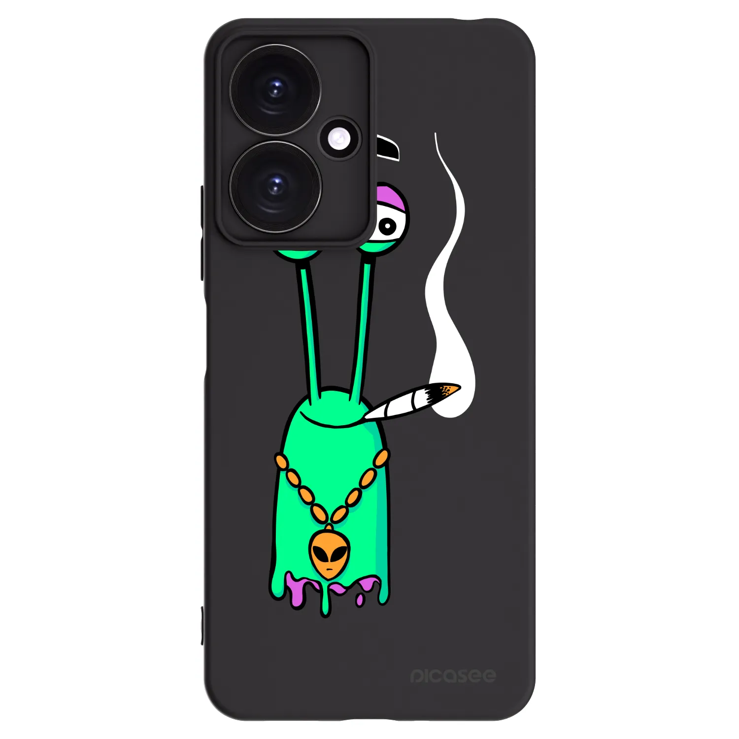 Picasee silikónový čierny obal pre Xiaomi Redmi 13C 5G - Earth - Sám doma