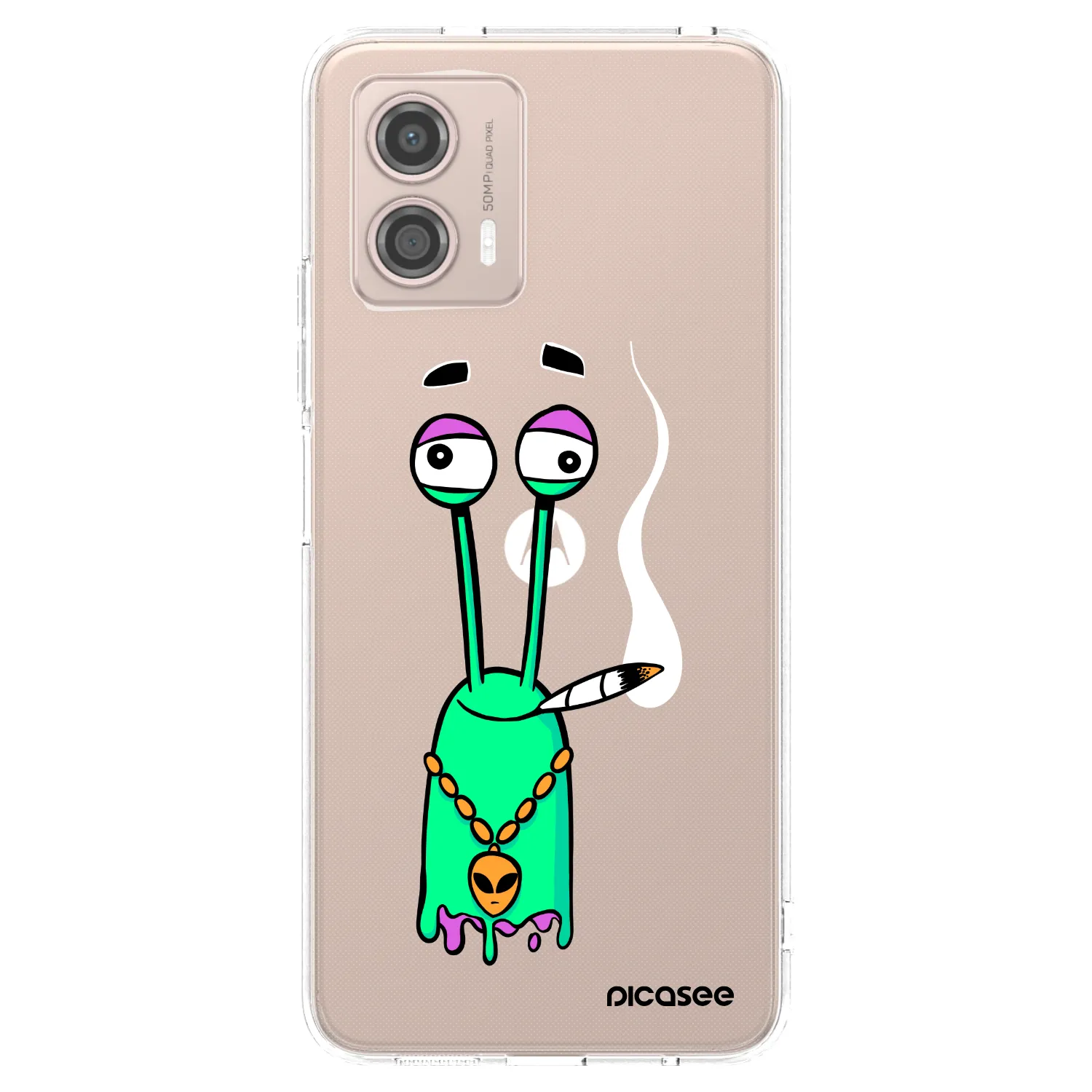 Picasee silikónový prehľadný obal pre Motorola Moto G53 5G - Earth - Sám doma