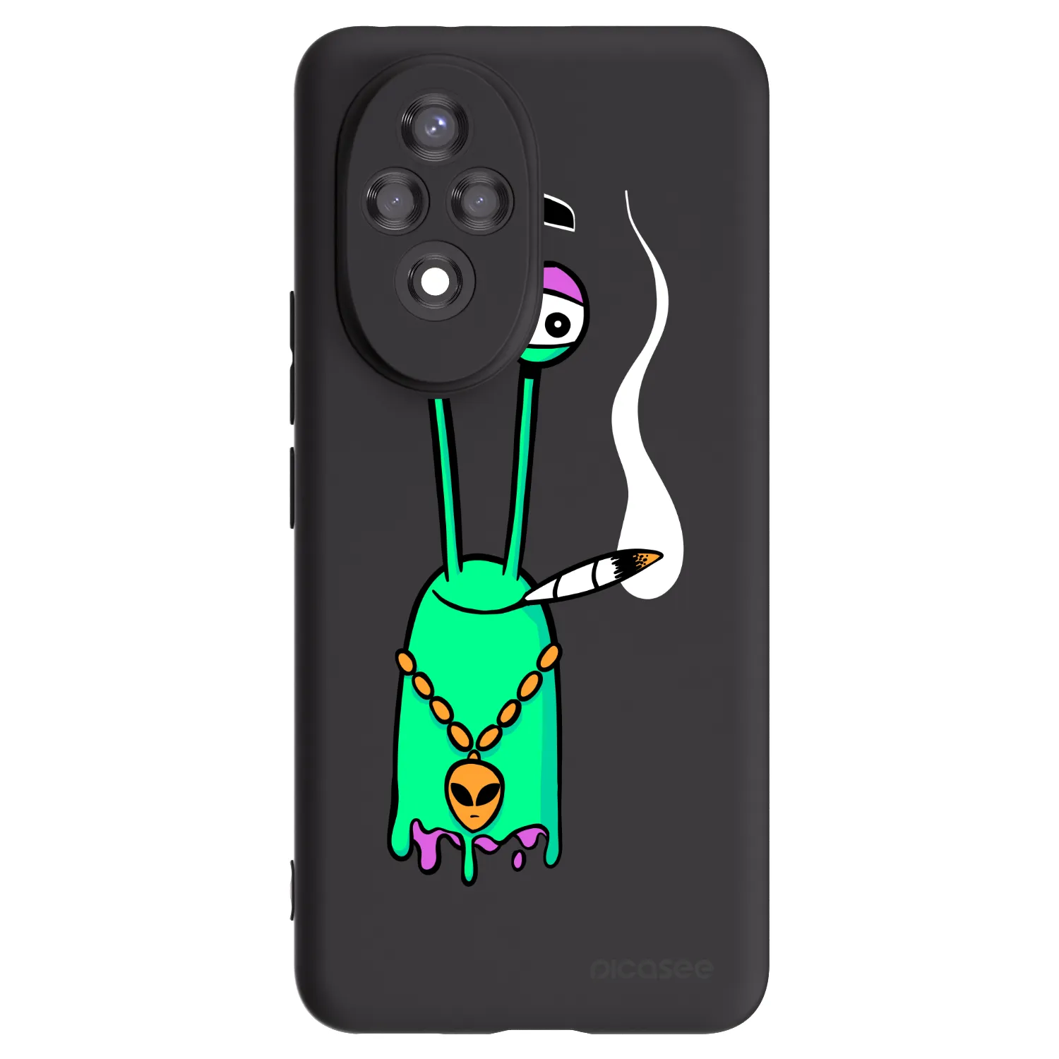 Picasee silikónový čierny obal pre Honor 200 Pro 5G - Earth - Sám doma