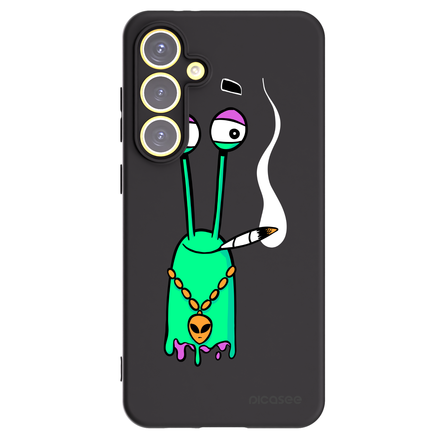 Picasee silikónový čierny obal pre Samsung Galaxy S24 FE S721B - Earth - Sám doma