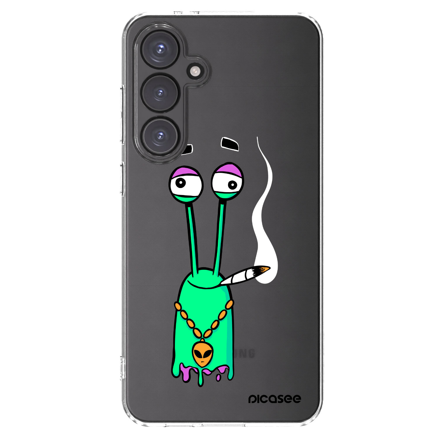 Picasee silikónový prehľadný obal pre Samsung Galaxy S24 FE S721B - Earth - Sám doma