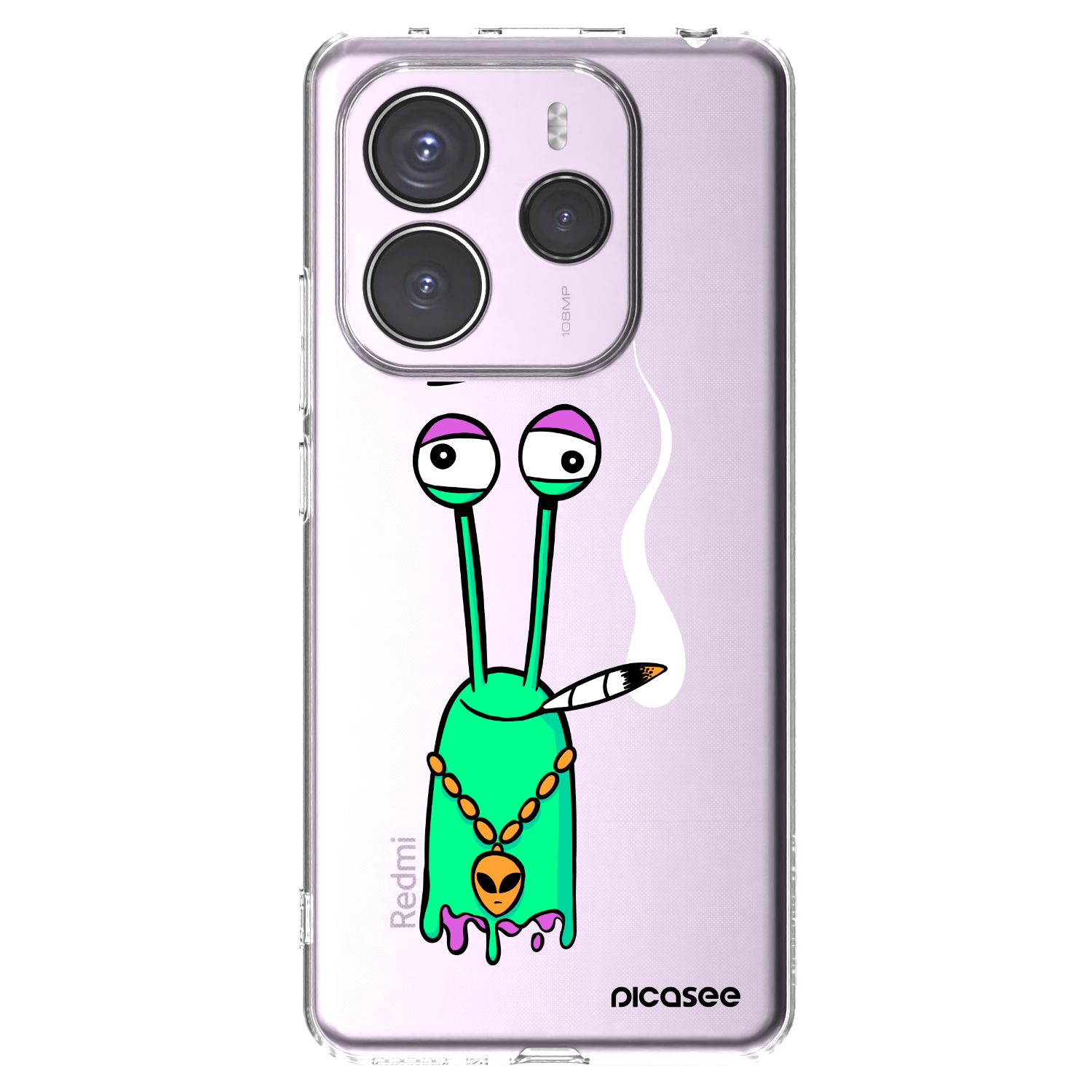 Silikónový prehľadný obal pre Xiaomi Redmi Note 14 5G - Earth - Sám doma