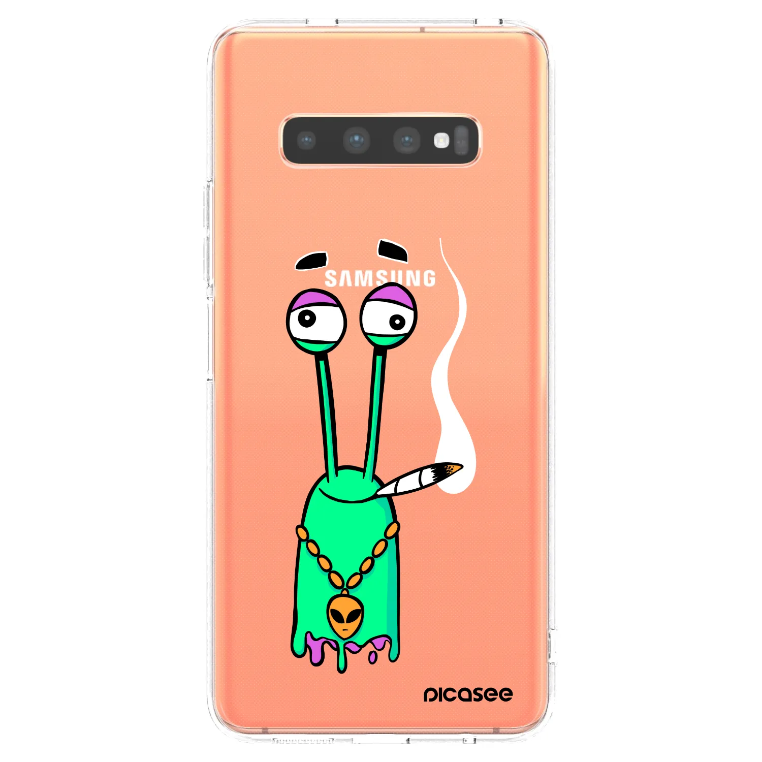 Picasee silikónový prehľadný obal pre Samsung Galaxy S10 Plus G975 - Earth - Sám doma