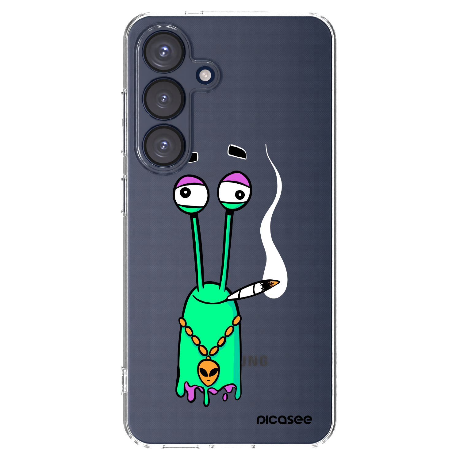 Picasee silikónový prehľadný obal pre Samsung Galaxy S25 5G - Earth - Sám doma