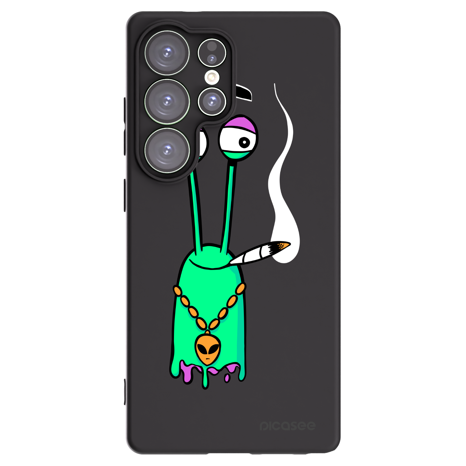 Picasee silikónový čierny obal pre Samsung Galaxy S25 Ultra 5G - Earth - Sám doma