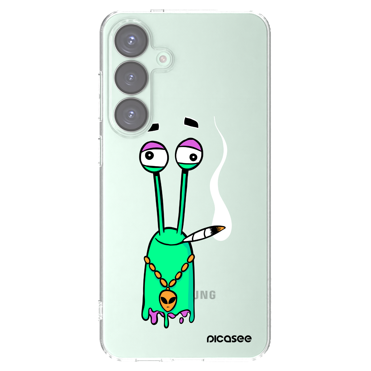 Picasee silikónový prehľadný obal pre Samsung Galaxy S25+ 5G - Earth - Sám doma