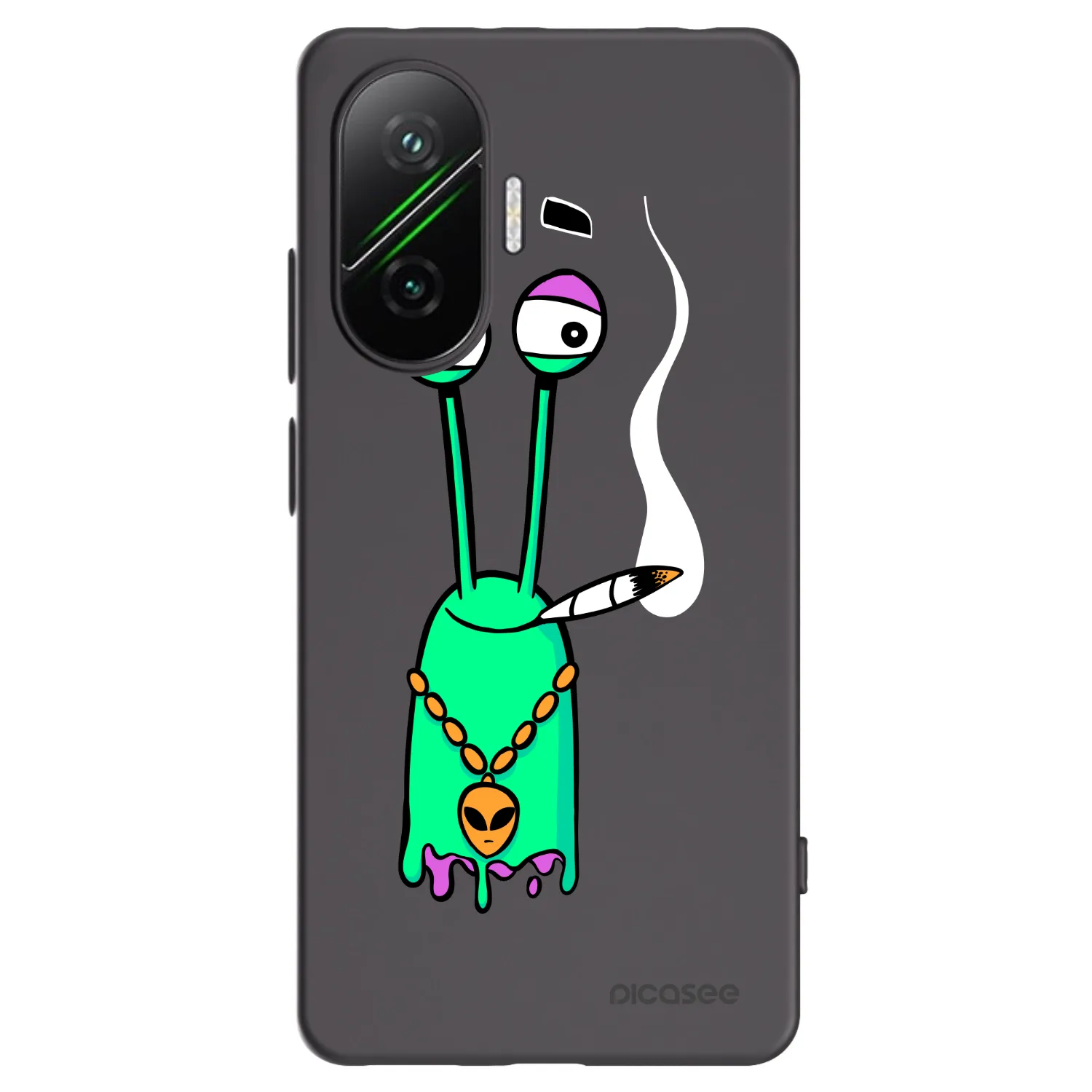 Silikónový čierny obal pre Xiaomi Poco F7 5G - Earth - Sám doma