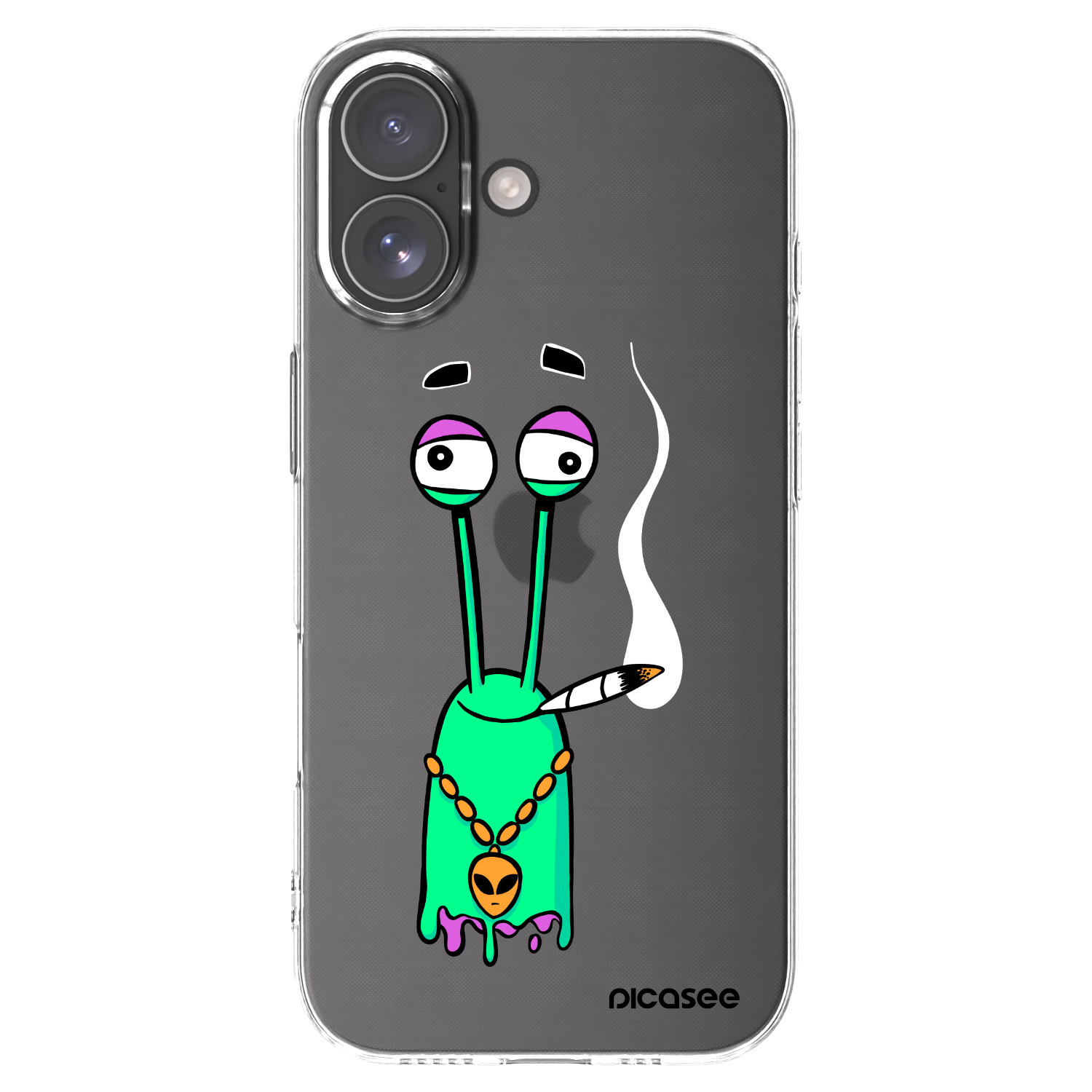 Picasee silikónový prehľadný obal pre Apple iPhone 17 - Earth - Sám doma
