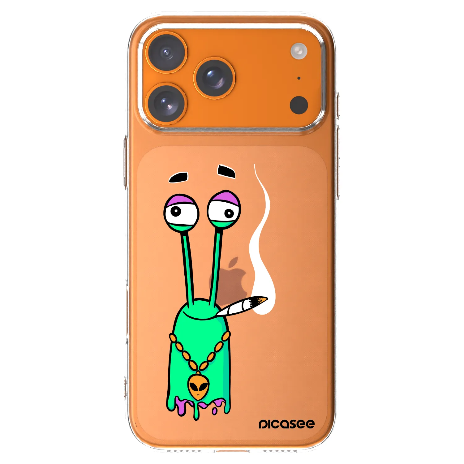 Picasee silikónový prehľadný obal pre Apple iPhone 17 Pro Max - Earth - Sám doma