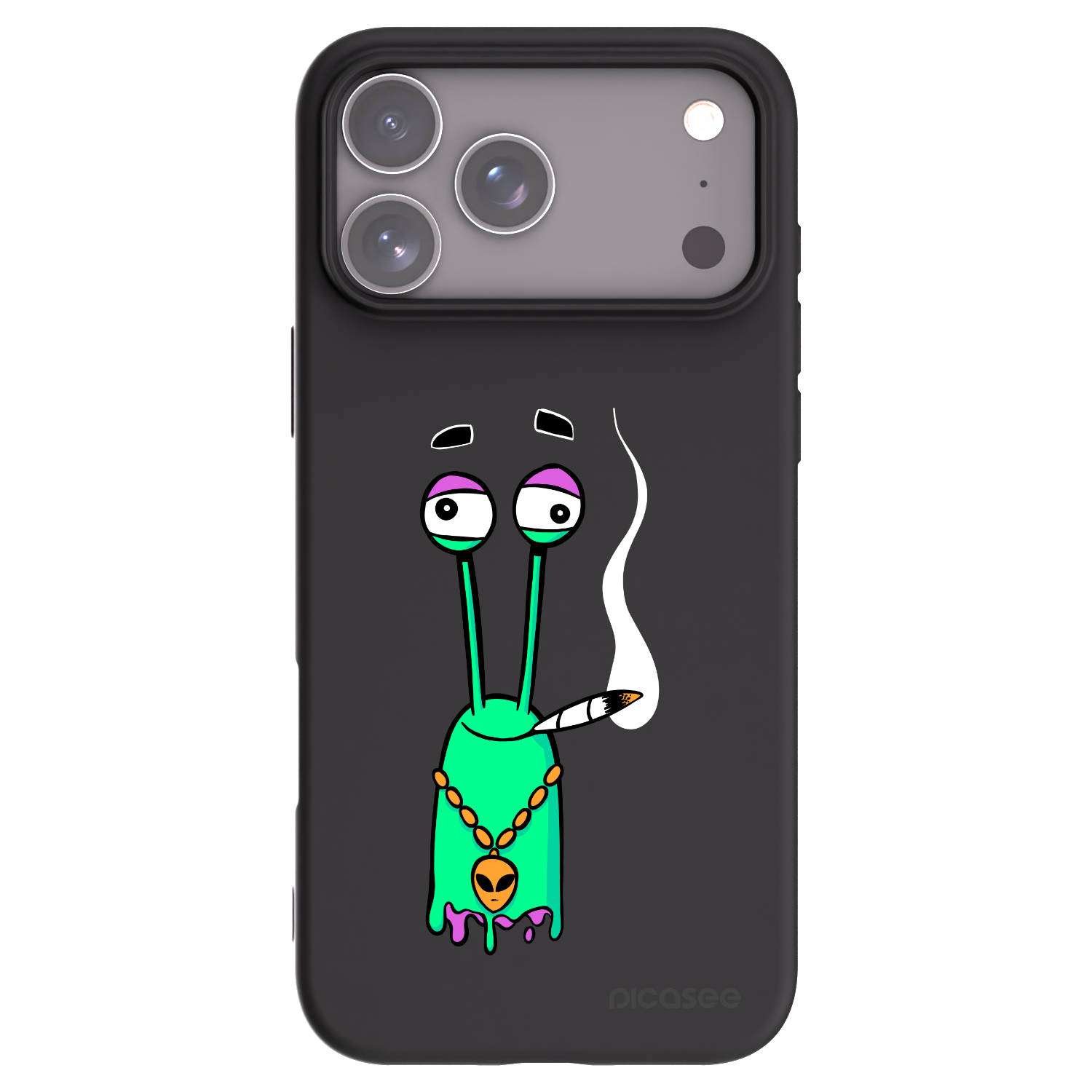 Picasee silikónový čierny obal pre Apple iPhone 17 Pro Max - Earth - Sám doma
