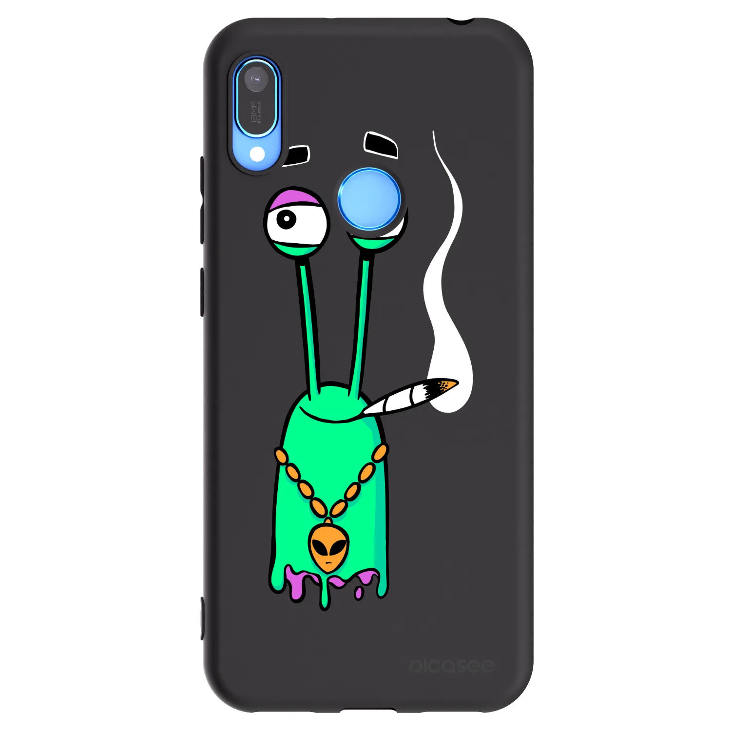 Picasee silikónový čierny obal pre Huawei Y6 2019 - Earth - Sám doma