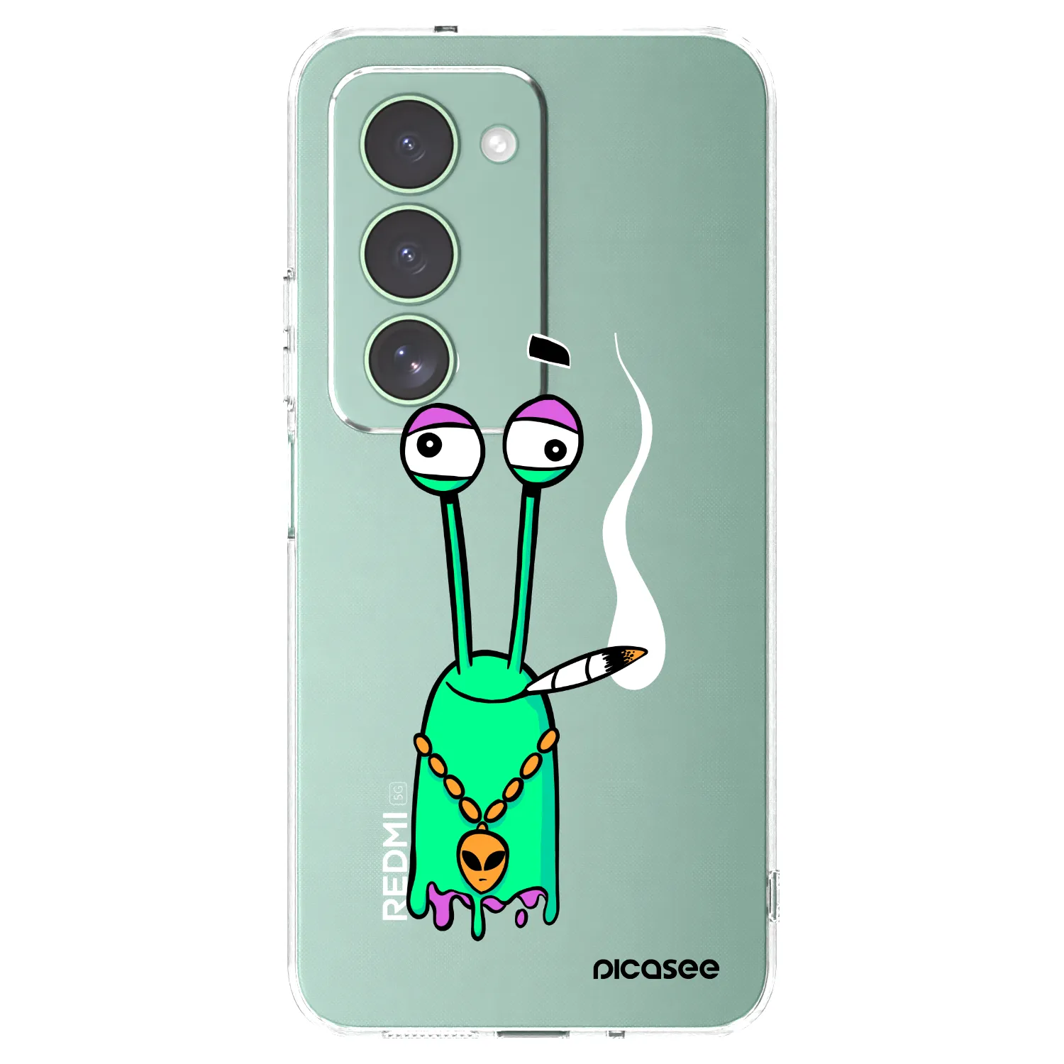 Picasee silikónový prehľadný obal pre Xiaomi Redmi 15 5G - Earth - Sám doma