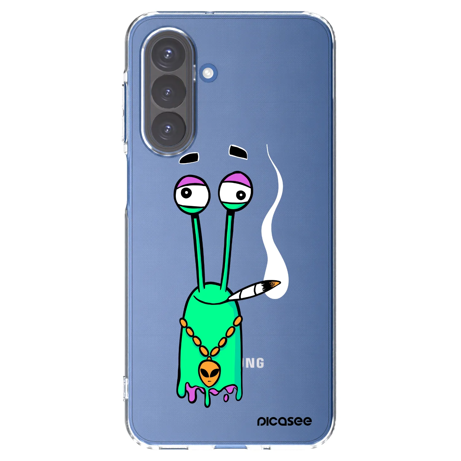 Picasee silikónový prehľadný obal pre Samsung Galaxy A17 5G - Earth - Sám doma