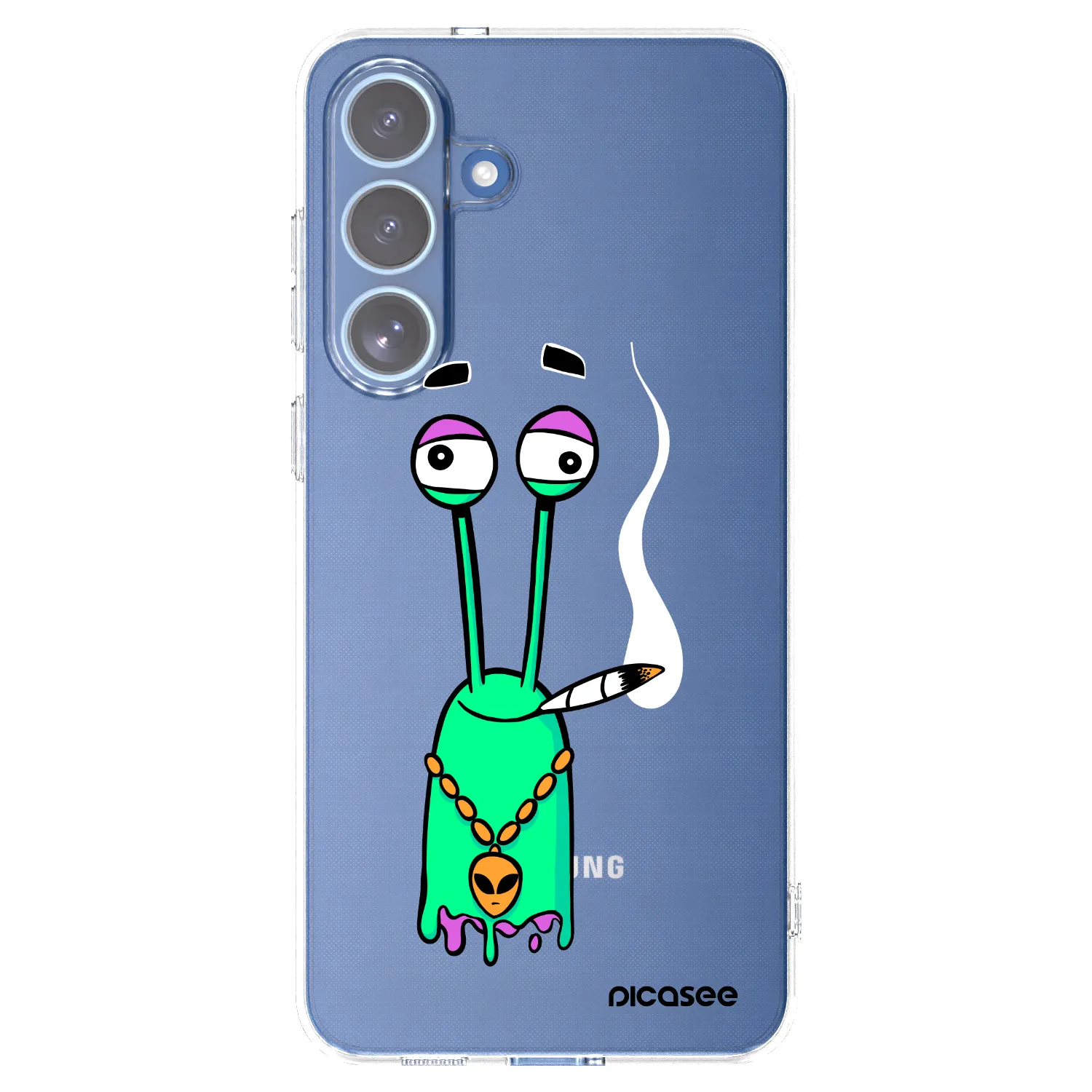 Picasee silikónový prehľadný obal pre Samsung Galaxy S25 FE 5G - Earth - Sám doma