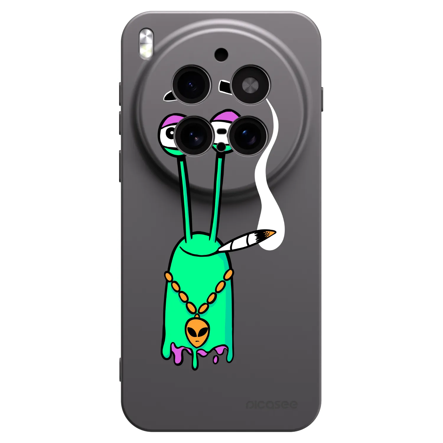 Picasee silikónový čierny obal pre Vivo X300 Pro - Earth - Sám doma