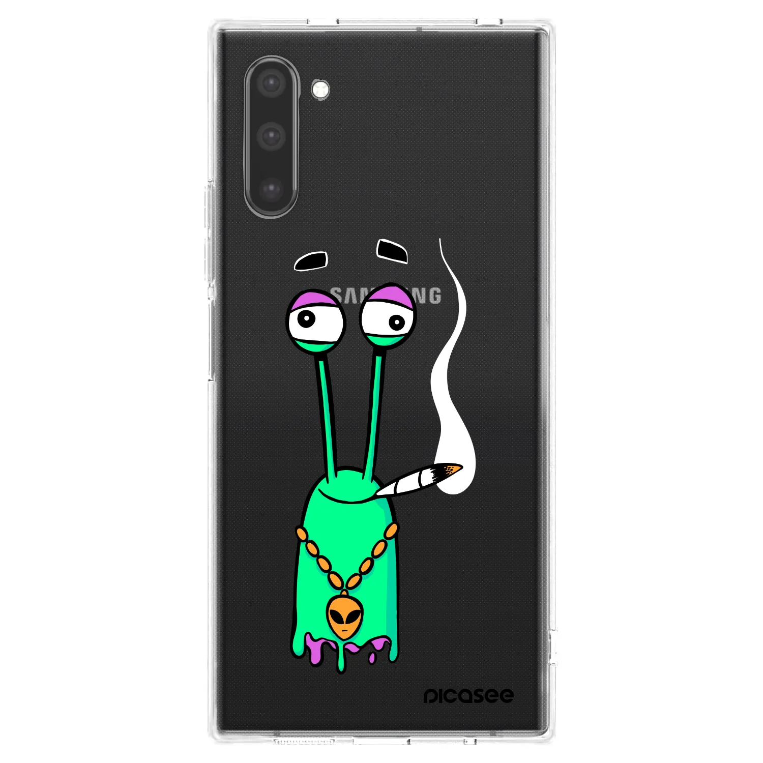 Picasee silikónový prehľadný obal pre Samsung Galaxy Note 10 N970F - Earth - Sám doma
