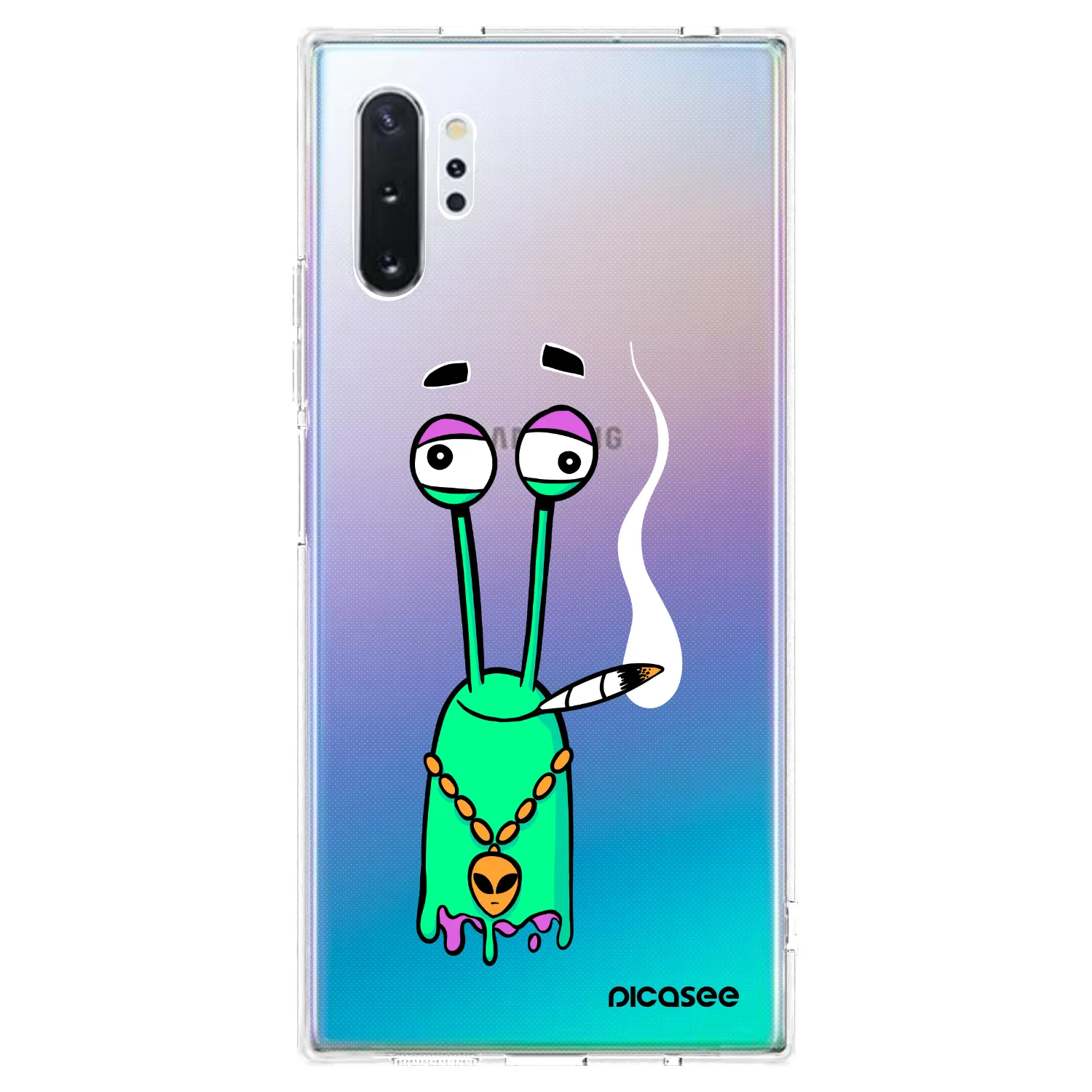 Picasee silikónový prehľadný obal pre Samsung Galaxy Note 10+ N975F - Earth - Sám doma