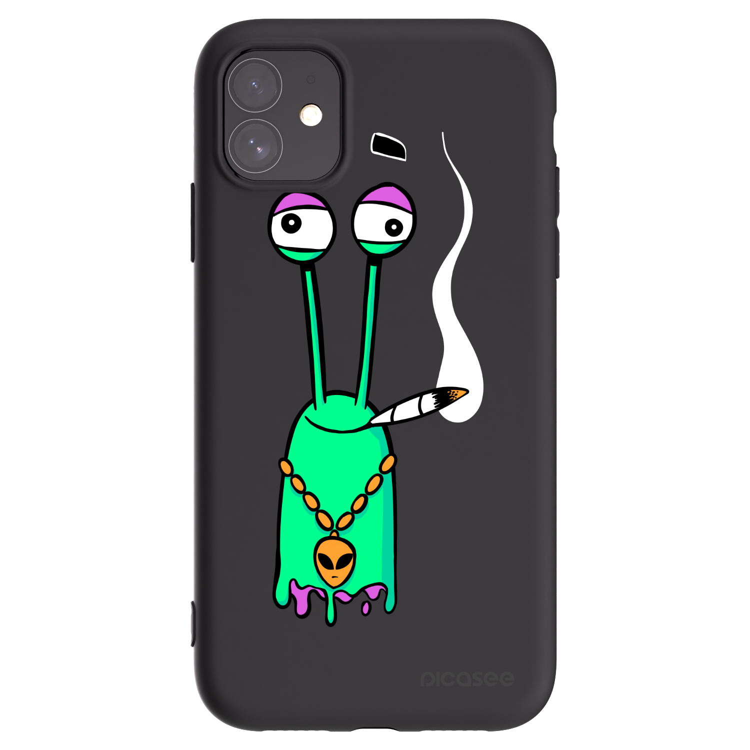 Picasee silikónový čierny obal pre Apple iPhone 11 - Earth - Sám doma