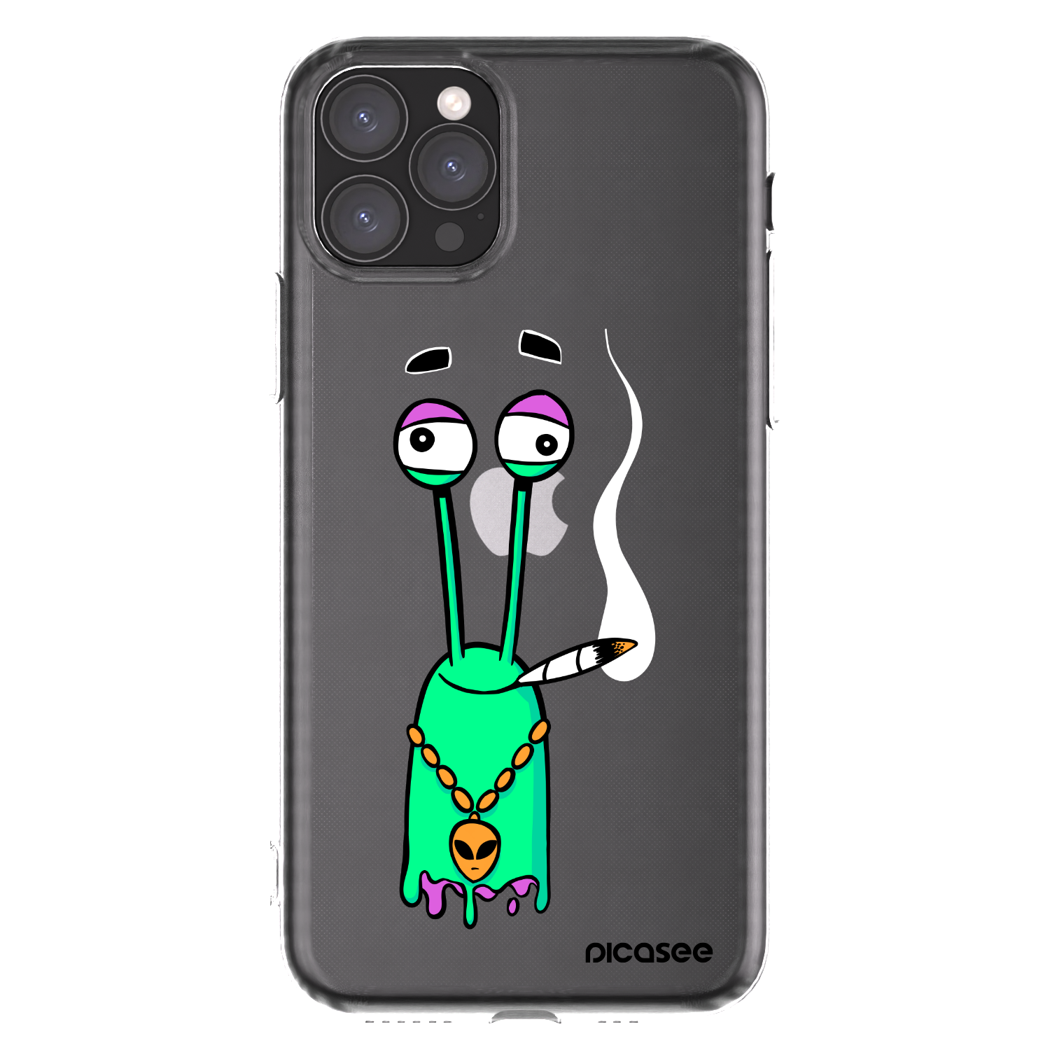 Picasee silikónový prehľadný obal pre Apple iPhone 11 Pro - Earth - Sám doma