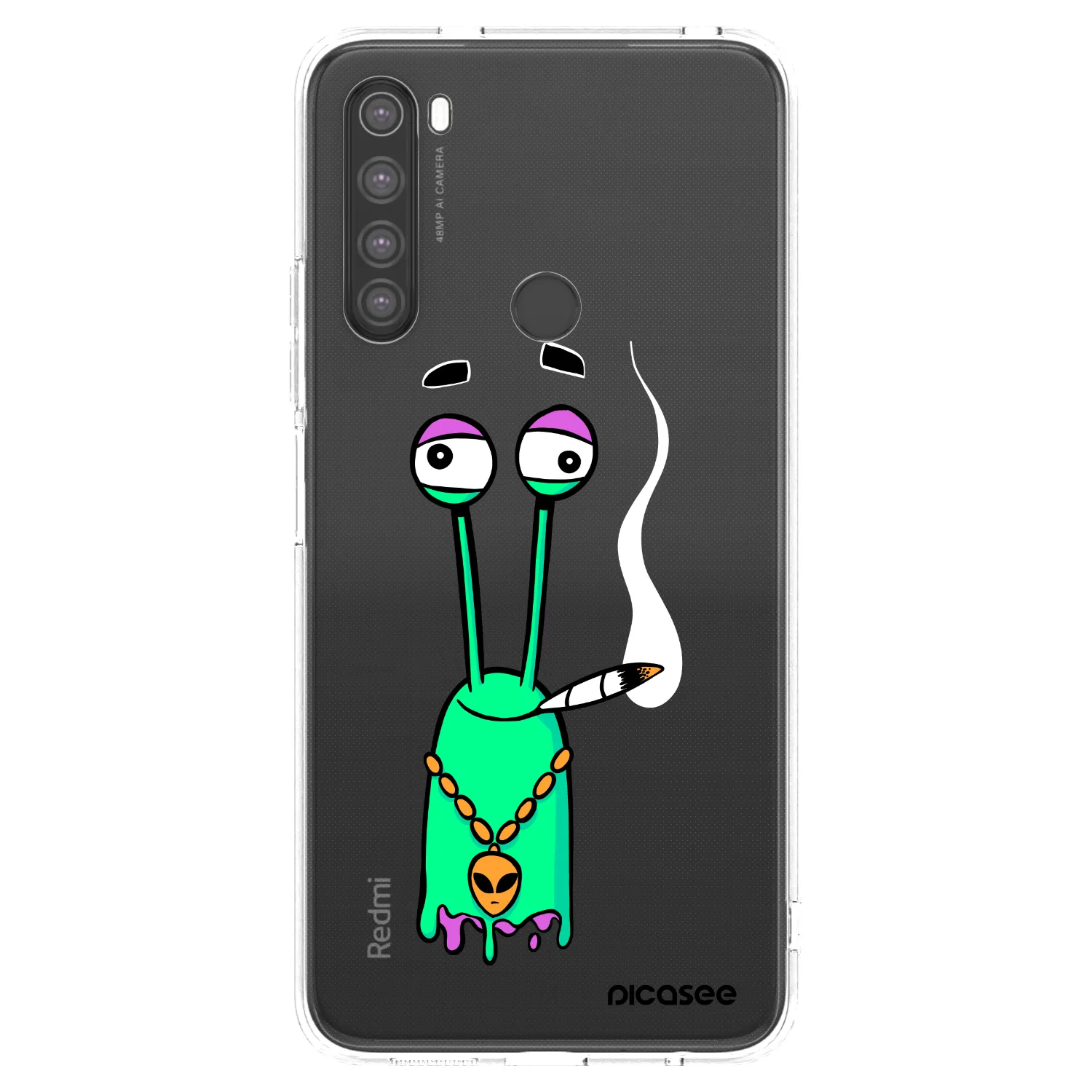 Picasee silikónový prehľadný obal pre Xiaomi Redmi Note 8 - Earth - Sám doma