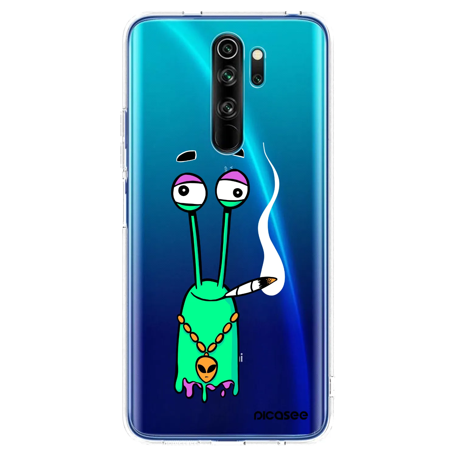 Picasee silikónový prehľadný obal pre Xiaomi Redmi Note 8 Pro - Earth - Sám doma